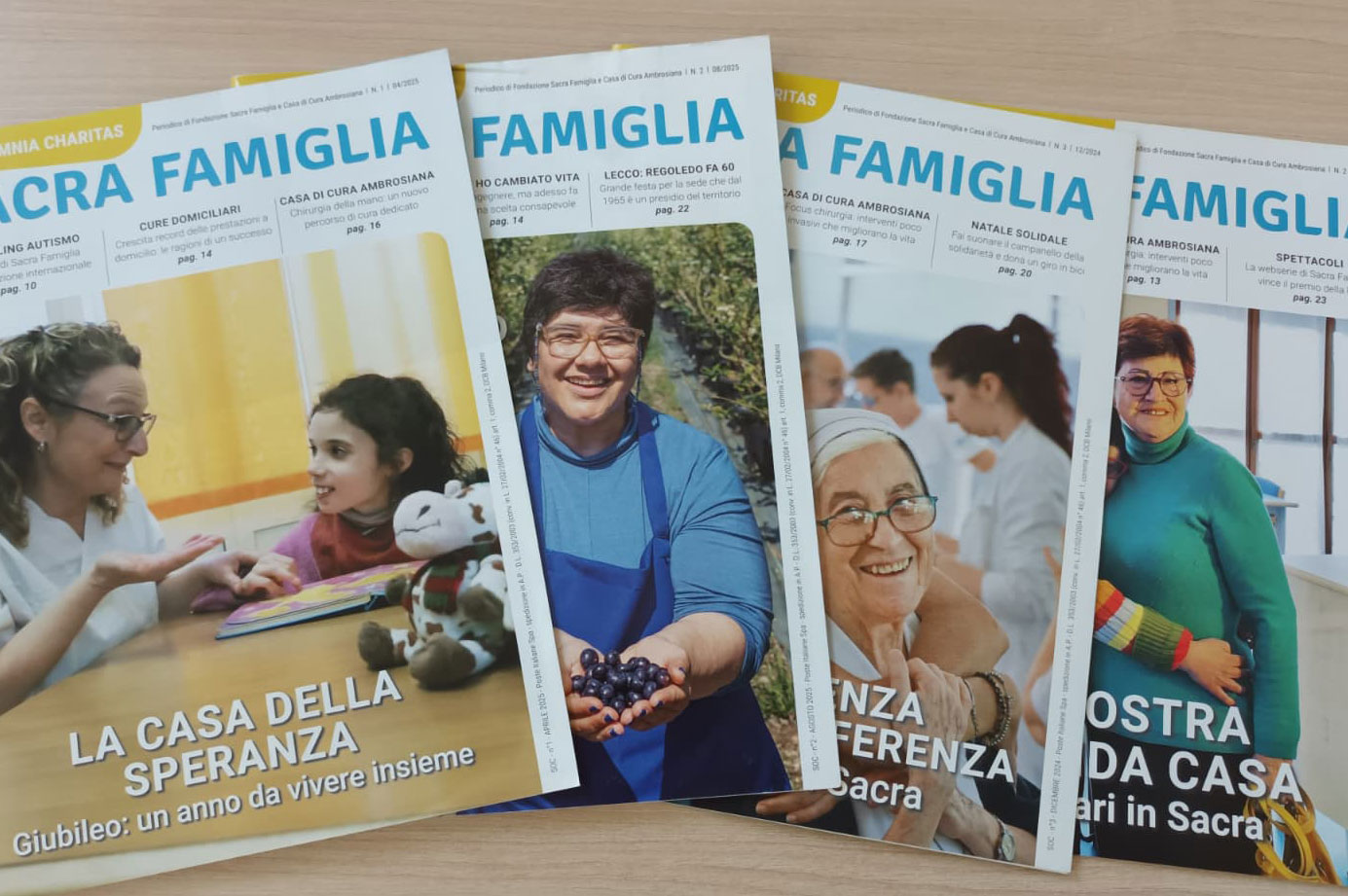 I numeri del periodico di Fondazione Sacra Famiglia